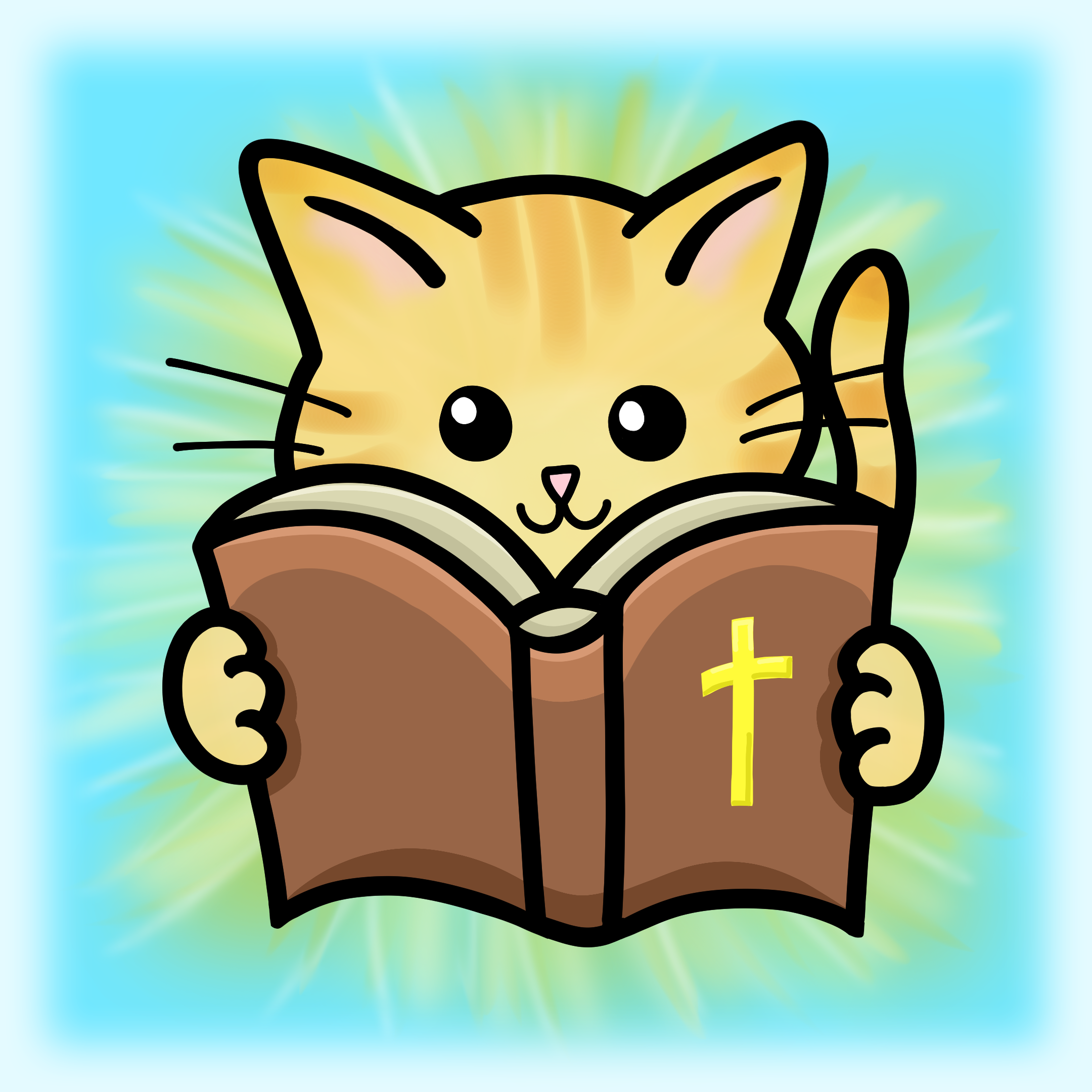 Holy Bible with Cats